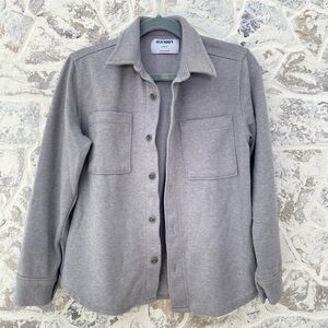 Old Navy Soft blue over shirt- size 6-7